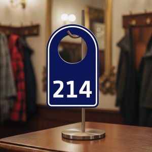 Šatní visačka, rozměr 90x42 mm